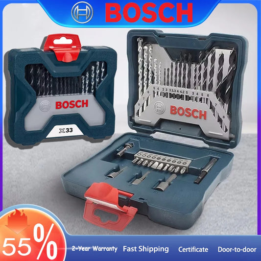 33Pcs Miscelazione Cacciavite Drill Bit Kit Bosch, Cacciavite Accessori Trapano Elettrico, 2-8mm Trapano In Acciaio Ad Alta Velocità, Cacciavite Bit